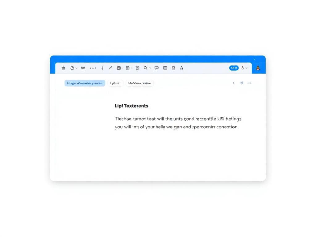 Rich Text Editor mockup