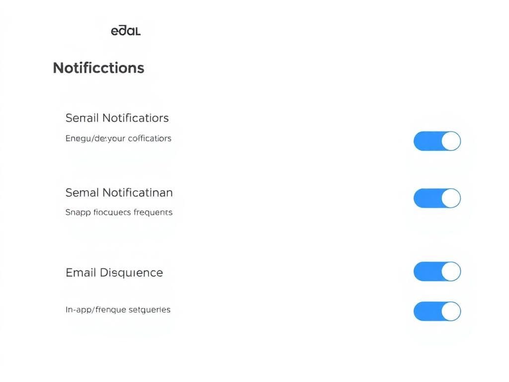 Notifications mockup